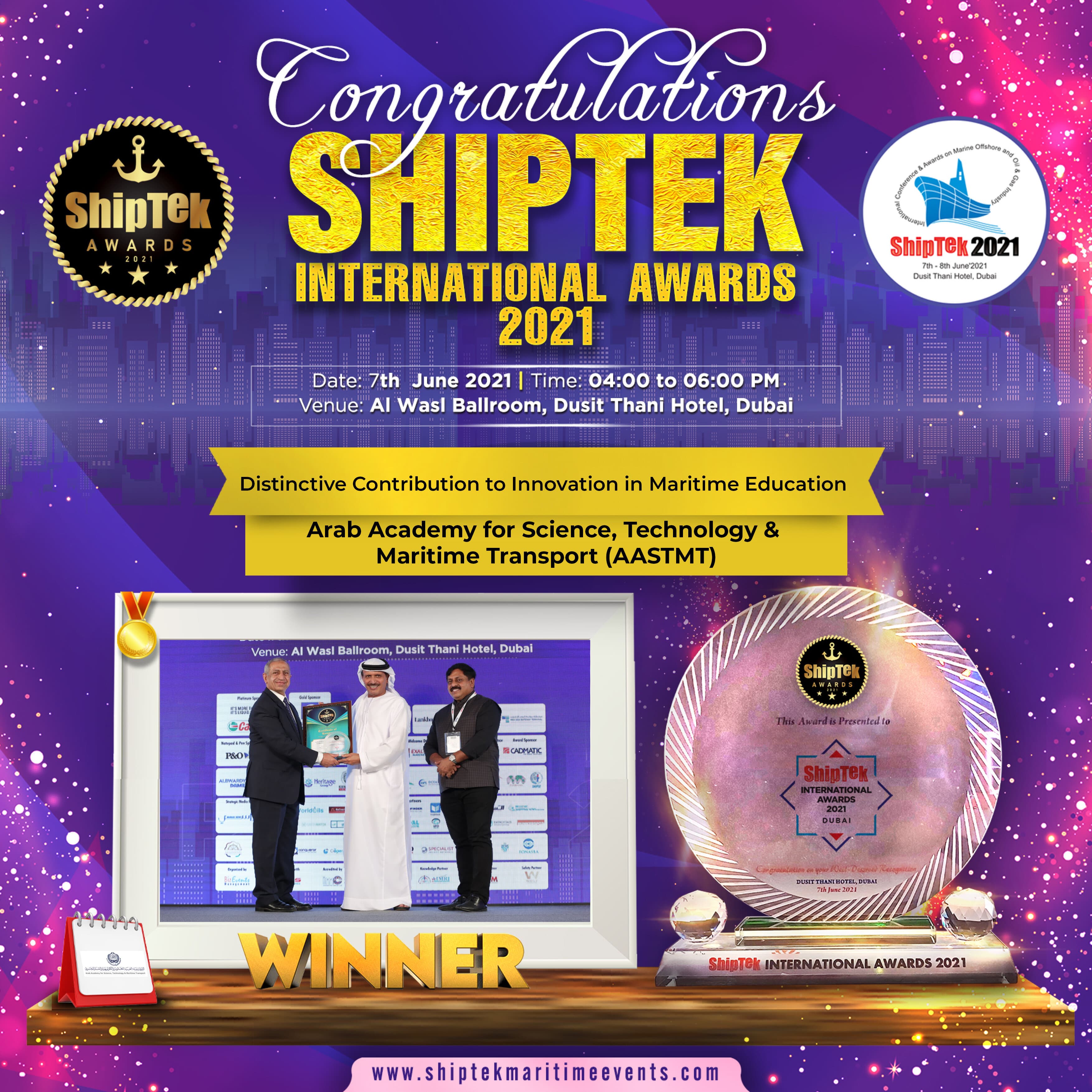 ShipTek2021 Winners